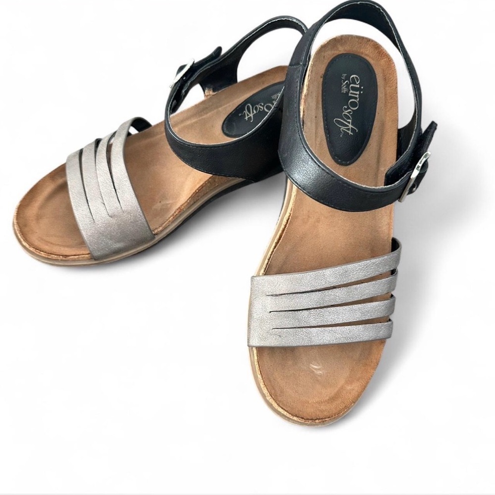 Black and‎ Silver Women's Sandals